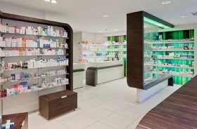 pharmacy Display Showcase